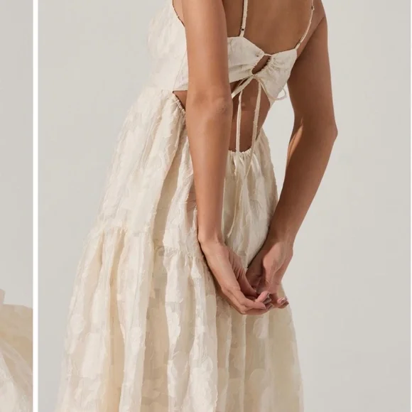 Astr the Label Floral Chiffon Tiered Midi Dress - Picture 3 of 8